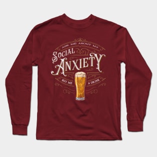 Social Anxiety Long Sleeve T-Shirt